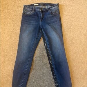 Kut from the Kloth Dark Blue Toothpick Skinny Jeans